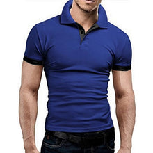 Load image into Gallery viewer, Litthing Casual Mens Polo Shirt 2019 Summer Short Sleeve Turn-down Collar Slim Tops Casual Breathable Solid Color Business Shirt